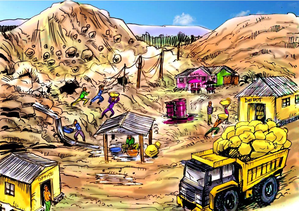 Artisanal mining techniques